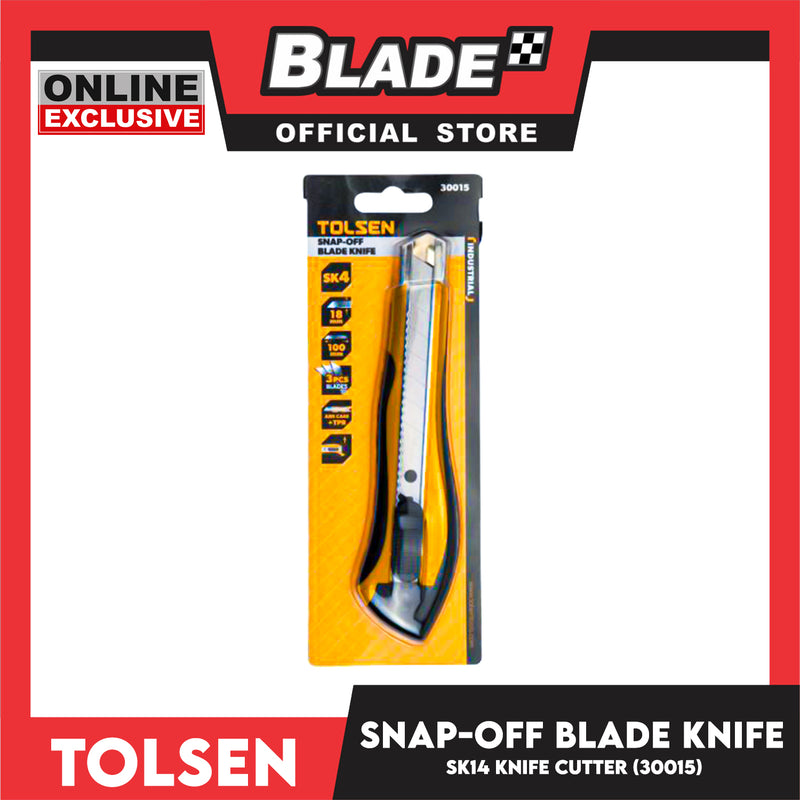 Tolsen 18x100mm Snap-Off Blade Knife SK14 Knife Cutter 30015