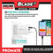 Promate Universal Wall Charger 30W TriPort-QC (White) Quick Charge 3.0
