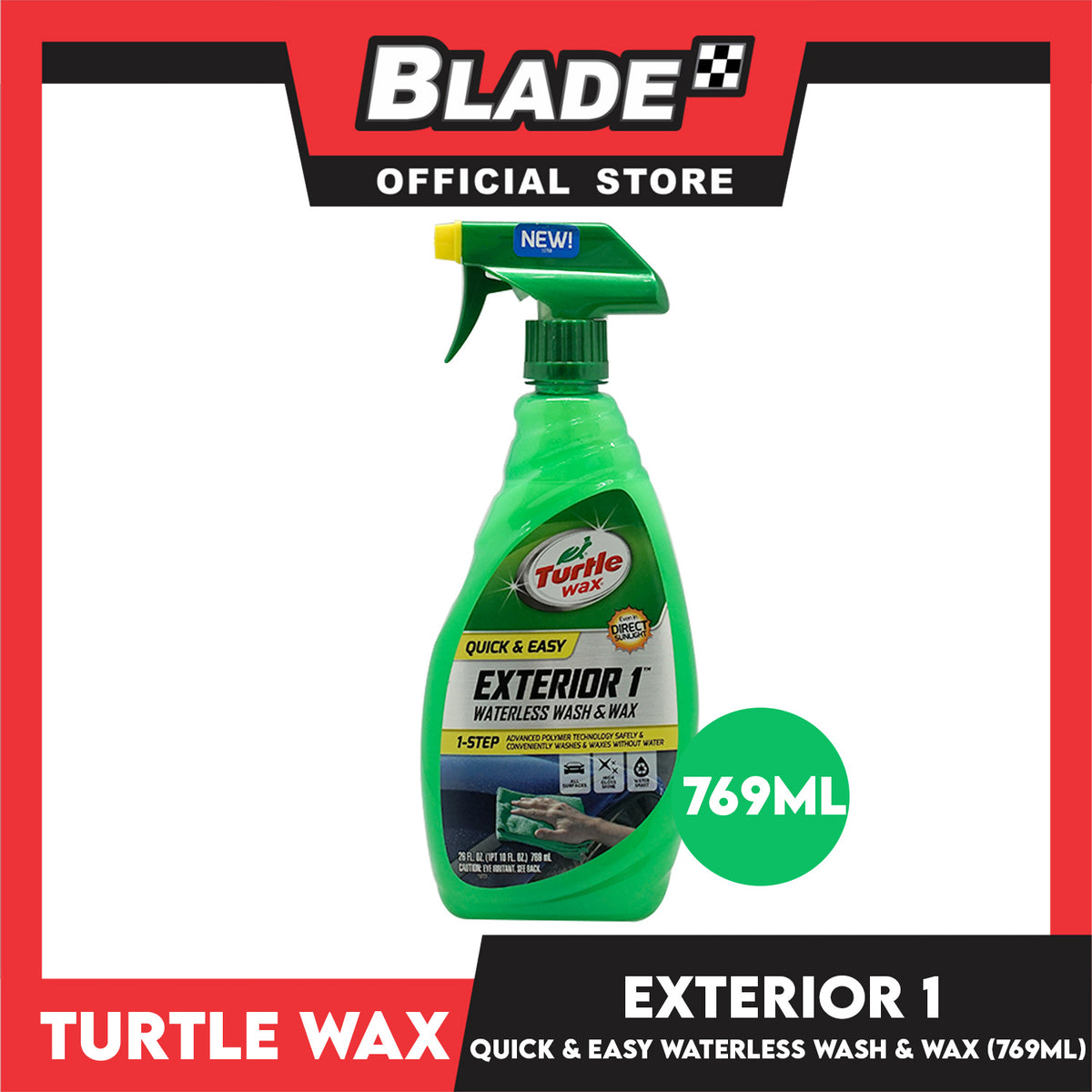 Turtle Wax Exterior 1 Waterless Wash & Wax Quick & Easy NEW 13780 769ml
