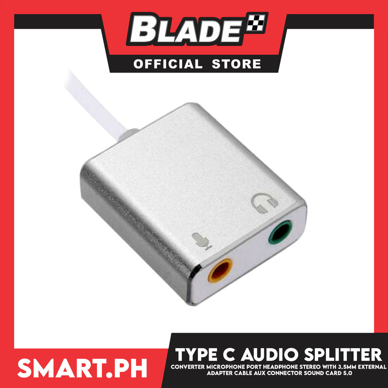 Type C Earphone Audio Splitter Converter Audio Microphone Port