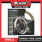 Type S Real Leather Steering Wheel Cover T02482 (Black/Tan)
