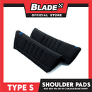 Type S Seat Belt Pad Set of 2 T02917 (Black/Blue)
