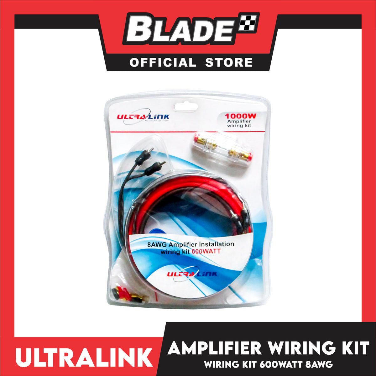 Ultralink 8AWG Amplifier Installation Wiring Kit 600Watt