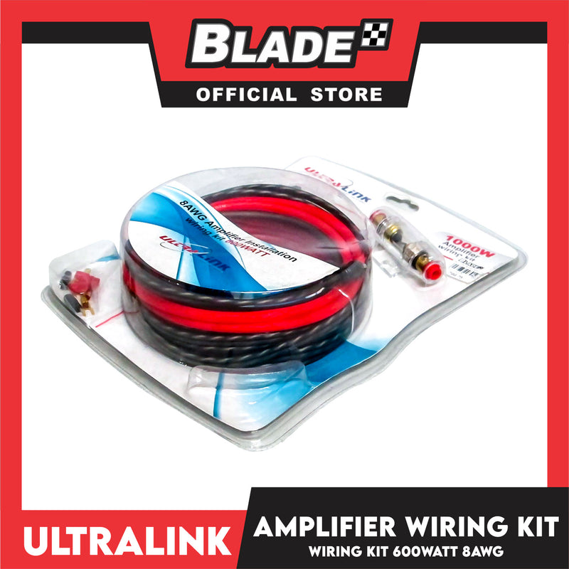 Ultralink 8AWG Amplifier Installation Wiring Kit 600Watt