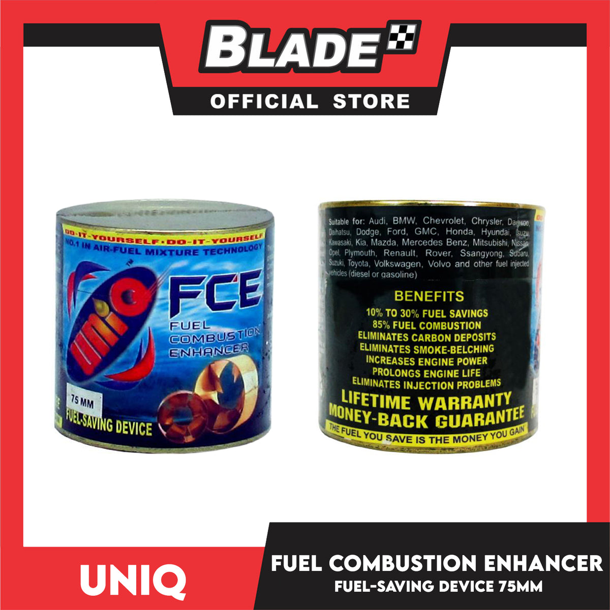 UniQ Fuel Combustion Enhancer 37.5mm