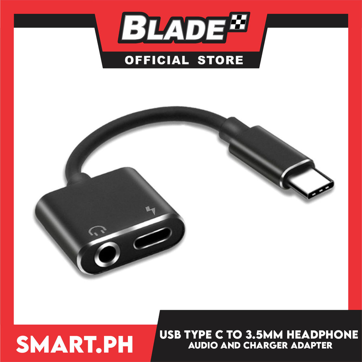 USB Type C to 3.5mm Headphone Audio and Charger Adapter I152424A