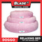Doggo Relaxing Bed Pink (Large) Round Fur Bed Machine Washable