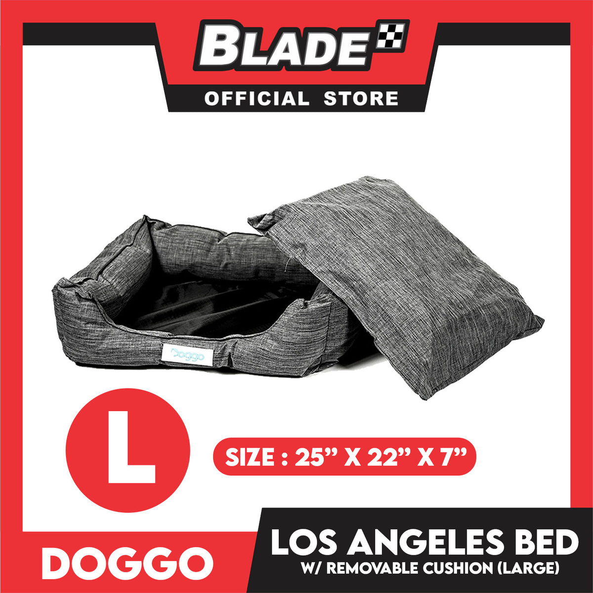 Doggo Los Angeles Bed (Large) Comfortable Pet Bed