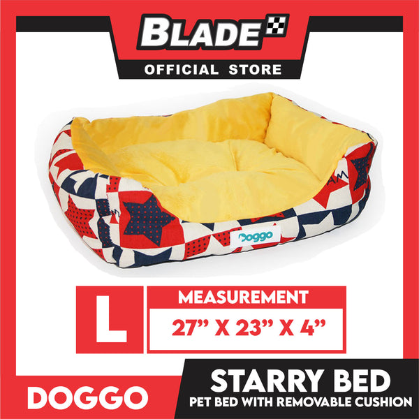 Doggo Starry Bed (Large) Removable Cushion Dog Bed