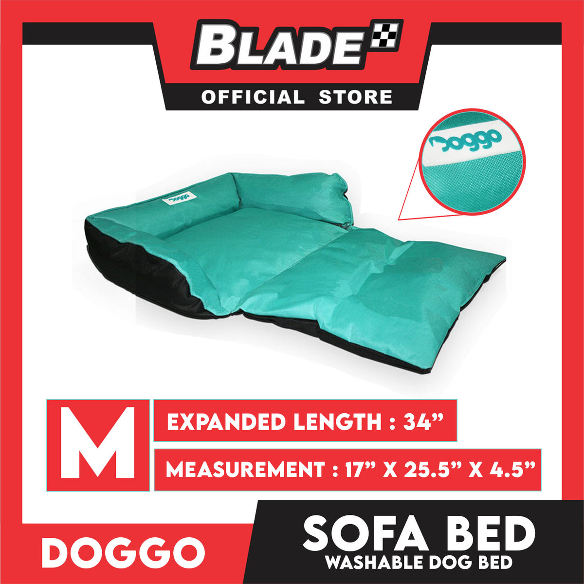 Doggo Sofa Bed (Medium) Orthopedic Dog Beds and Calming Dog Beds