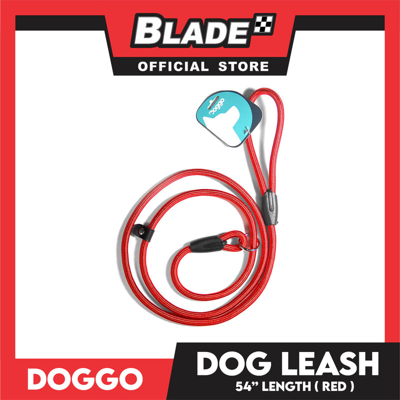Doggo High Quality Dog Leash Adjustable (Red)