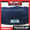 Doggo Relaxing Bed Navy Blue (Medium) Round Fur Bed Machine Washable