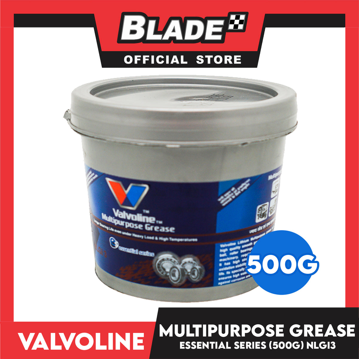 Valvoline Multipurpose Grease Essential Series NLGI3 500g 500543 for All Automotive & Industrial Needs