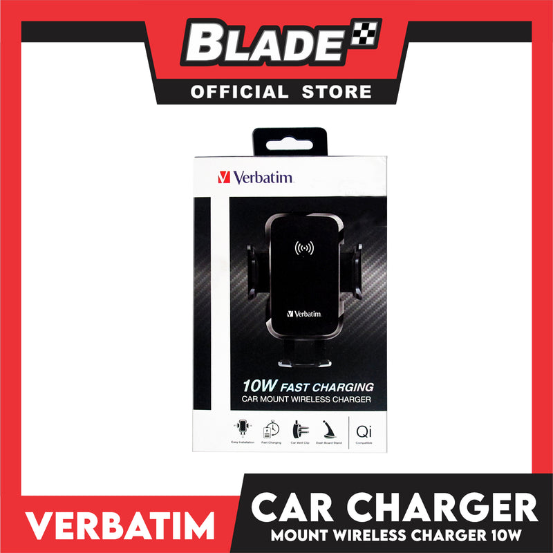 Verbatim 10W Fast Charging Car Mount Wireless Charger