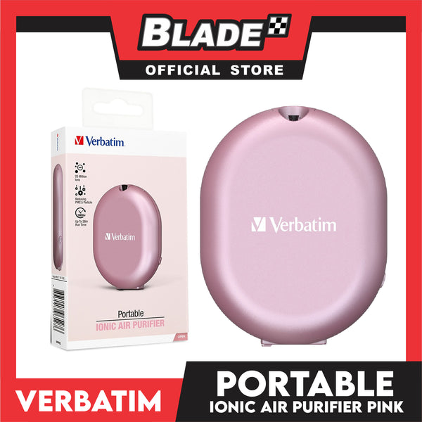 Verbatim Portable and Wearable Ionic Air Purifier 66527 (Pink)