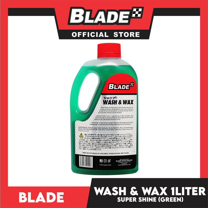 Blade Wash and Wax 1 Liter- Removes Dirt, Clean and Shine Your Car Surface