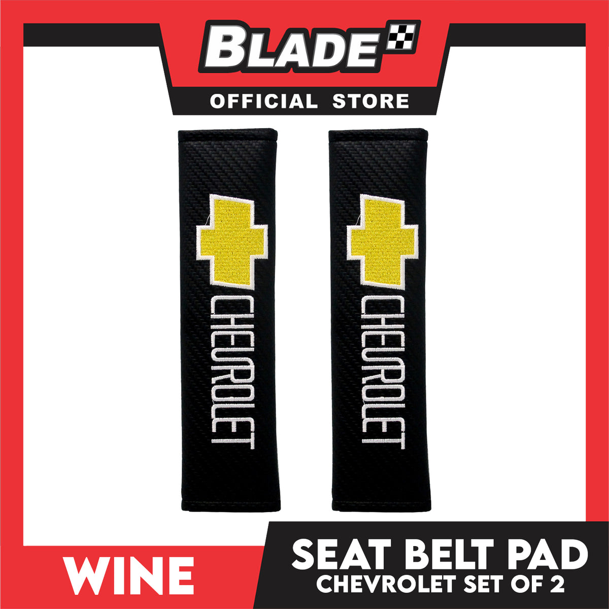 Wine Seat Belt Pad (Chevrolet) Set of 2