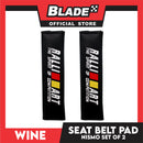 Wine Seat Belt Pad (Ralliart) Set of 2