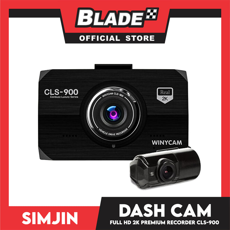 Winycam Premium Recorder Car Dash Cam CLS-900 Vivid 2K Resolution Quality 2048x1152P ADAS Support, Vehicle Drive Recorder