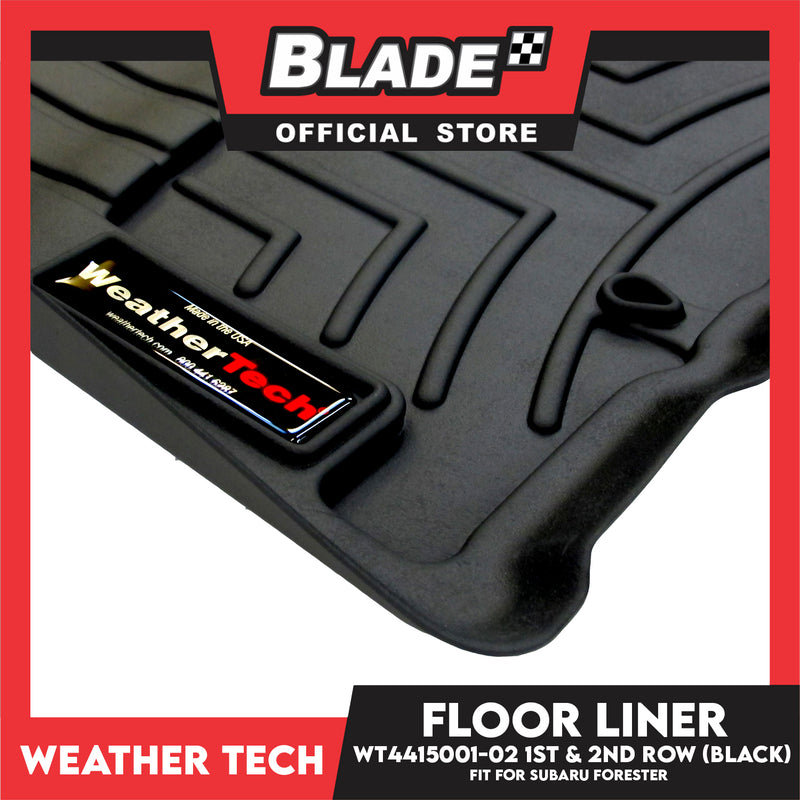 WeatherTech Floor Liner WT4415001-02 1st & 2nd Row (Black) Fit for Subaru Forester