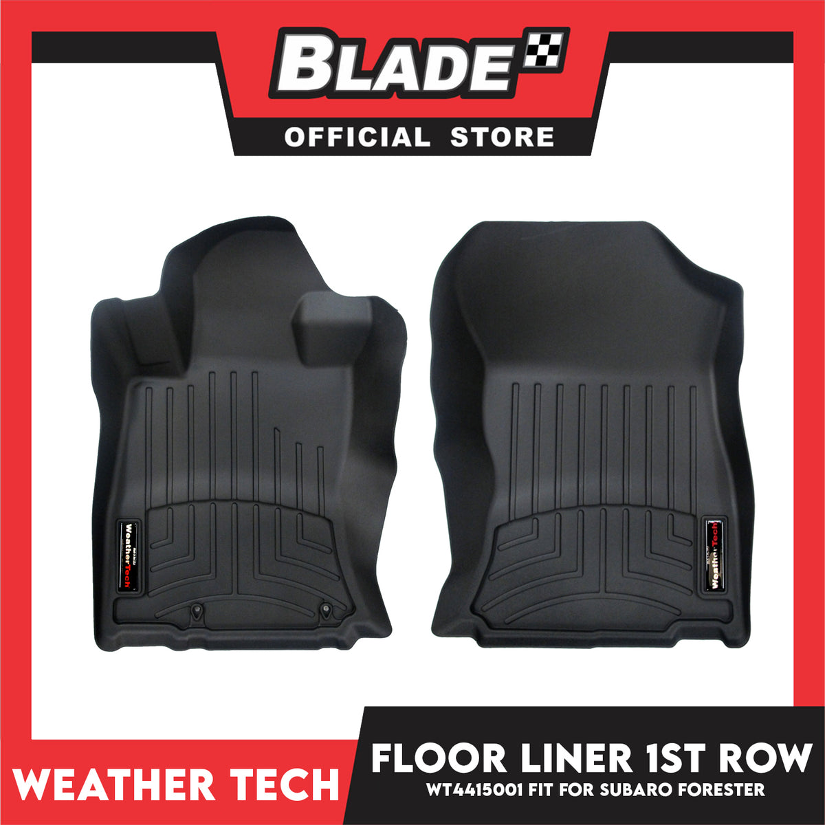 WeatherTech Floor Liner WT4415001 1st Row (Black) Fit for Subaru Forester