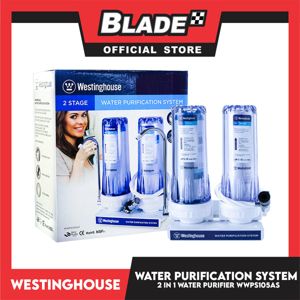 Westinghouse 2 in1 Water Purification System 2 Stage WWPS105A2 Water Filter Purifier