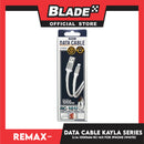 Remax Data Cable Kayla Series 2.1A 1000mm RC-161i for iPhone (White) Compatible with iPhone Xs Max/XR/X/8/8 Plus/7/7+/6/6S Plus/5S/5 & iPad Series