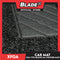 5pcs Xfoa Universal Car Mat Coil Type (Black) - All Weather Mats SUV Matting, Spaghetti Matting, Black & Grey Coil Mat