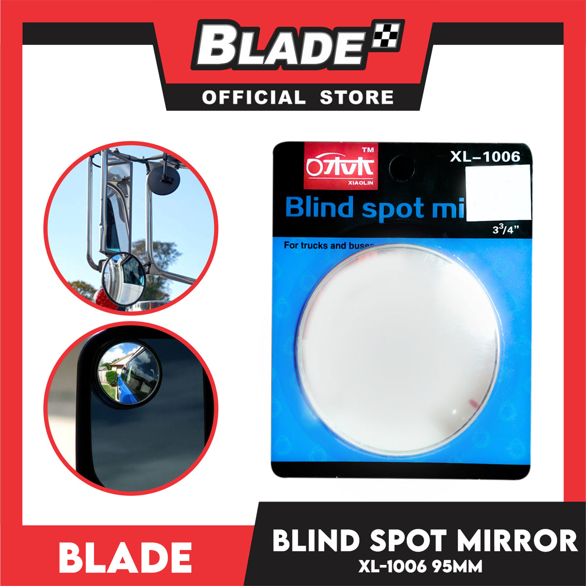 Blind Spot Mirror For Trucks and Buses (XL-1006)
