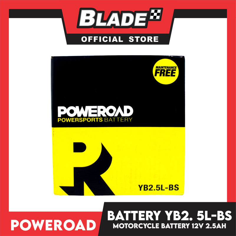 Poweroad Maintenance-free Motorcycle Battery YB2. 5L-BS