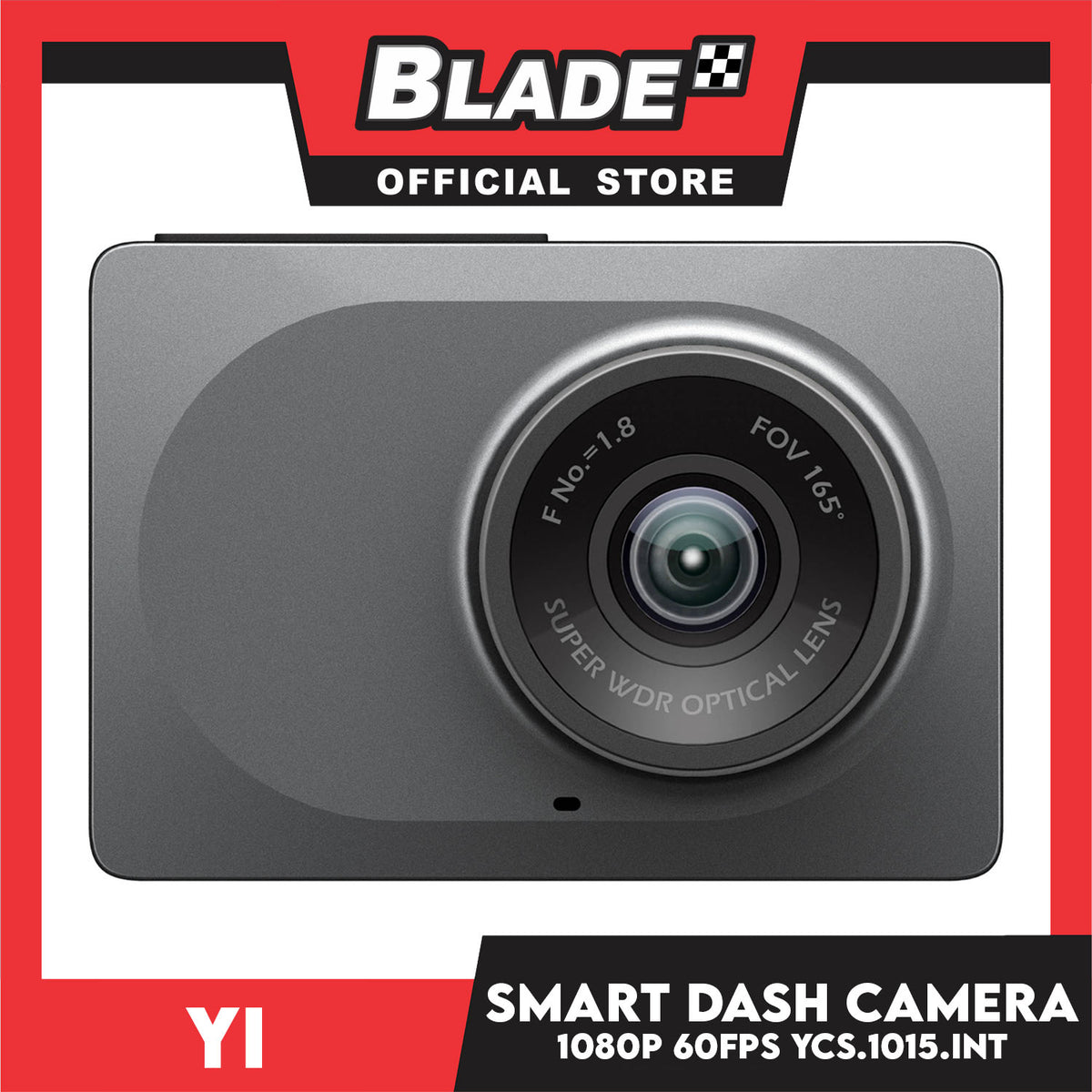 Yi Smart Dash Camera YCS.1015.INT -Built-in Wi-Fi, Emergency recording with High Sensitivity Imaging and Night Vision