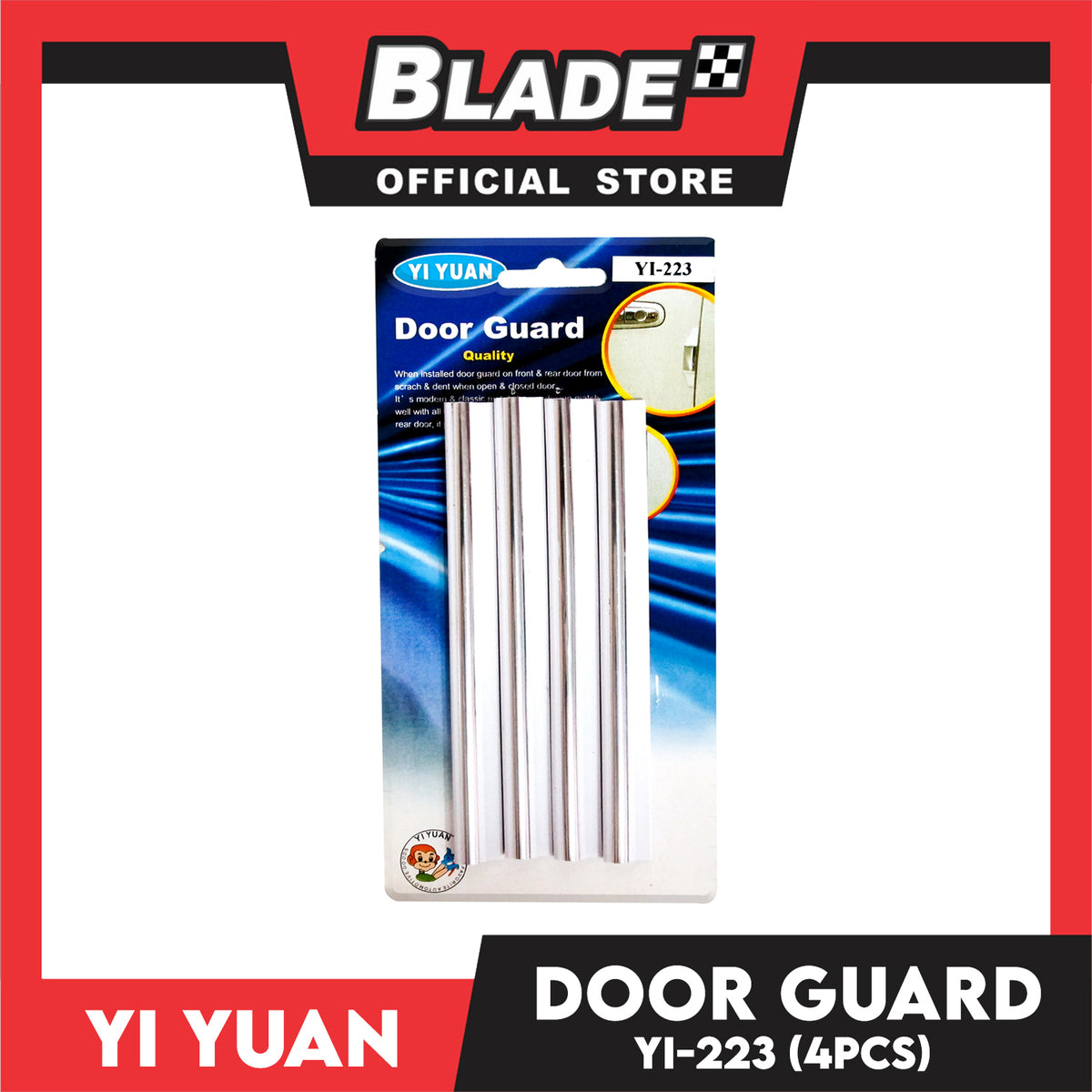 Tunny and Deco Metal Line Door Guard YI-223 (White)
