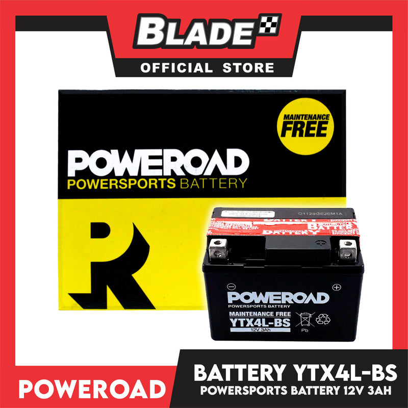 Poweroad Maintenance-free Motorcycle Battery YTX4L-BS
