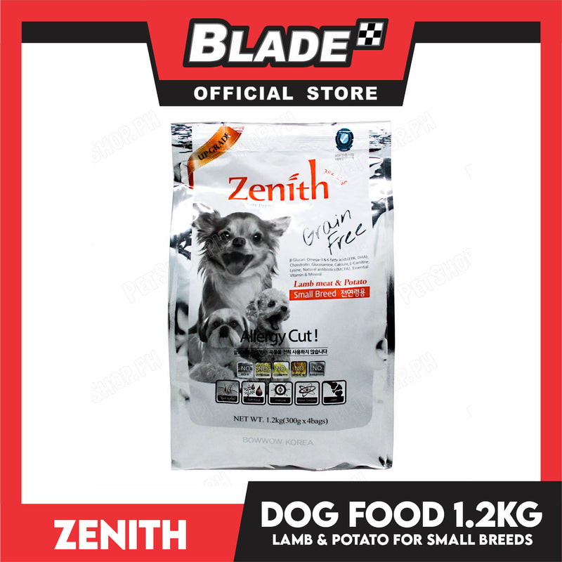 Zenith Soft Premium Allergy Cut, Grain Free Dog Food For Small Breed 1.2kg (Lamb Meat And Potato) 1031 Dog Dry Food