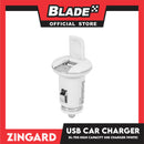 Zingard High Capacity USB Charger 2000mA DL-705 for Android and iOS (White) Car Charger
