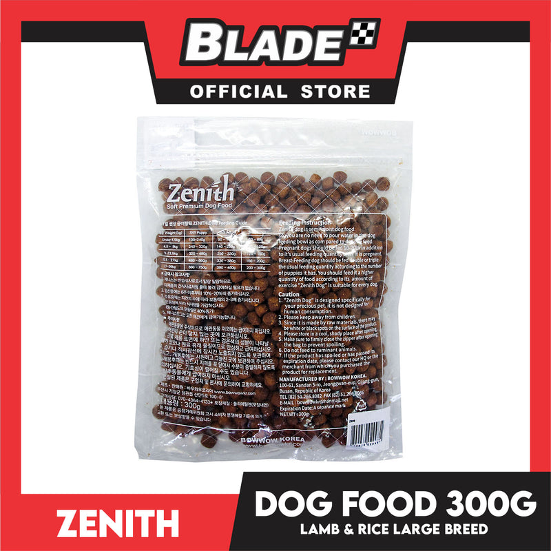 Zenith Soft Premium Dog Food For Large Breed 300g (Lamb, Chicken And Rice) Z998 Dog Dry Food