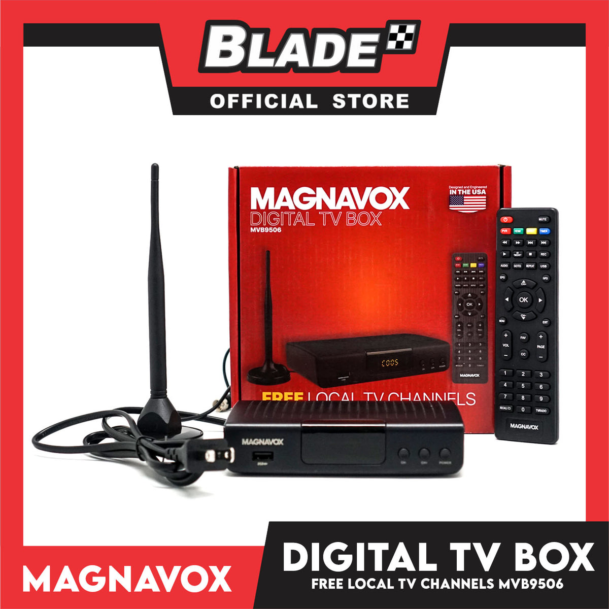 Magnavox Digital TV Box MVB9506 with Free Local TV Channels