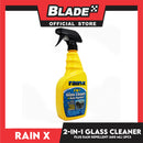 2pcs Rain-X 2 In 1 Glass Cleaner With Rain Repellent Trigger 680ml Enhance Driving Visibility