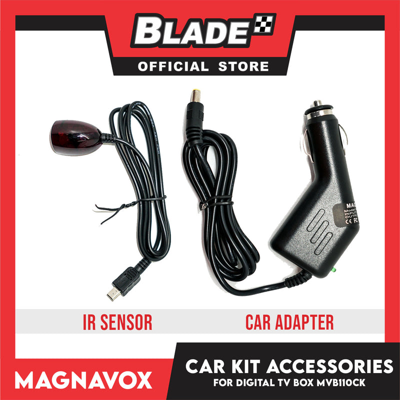 Magnavox Car Kit for Digital TV Box MVB1110CK Car Adapter with IR Sensor