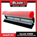 Wood Handle Glass Wiper 20x60cm (Red)