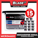 15pcs Micromagic Dehumidifier 500ml- Eliminates Musty Odor, Suitable for your car & closets