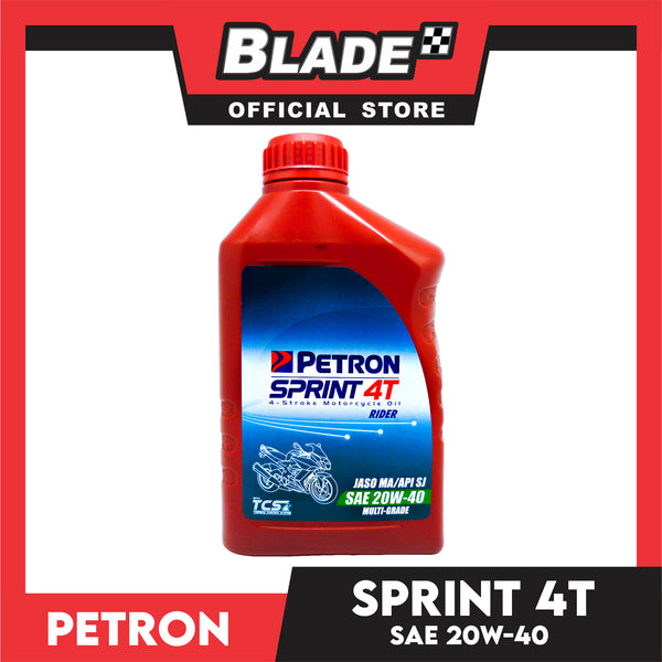 Petron SAE 20W-40 Sprint 4T Rider API SF JASO MA 1L