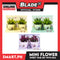 Gifts Artificial Flower Plant with Pail Set of 2, Sweet Time 0010 (Assorted Colors)