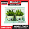 Gifts Artificial Flower Plant with Pail Set of 2, Sweet Time 0010 (Assorted Colors)