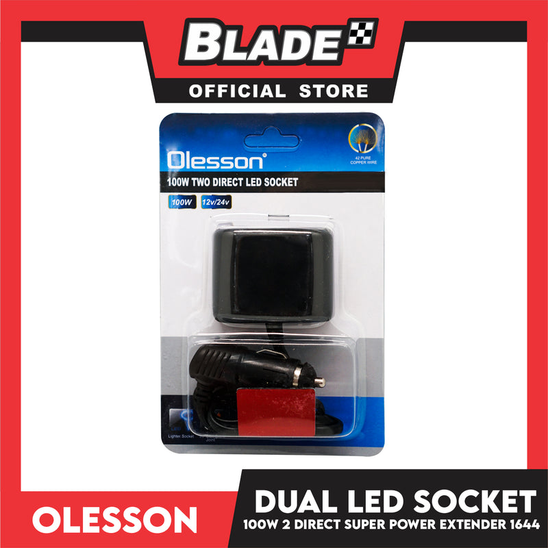 Olesson 2 Direct LED Socket 1644 100W Car Charger Socket
