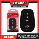 Blade Silicone Case key Cover 3 Button Toyota (Black) for Fortuner 2018