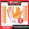 Tolsen 45010 Working Knitted Gloves with Yellow Nitrile Set of 12pairs Polyester Heavy Duty 10 (XL)