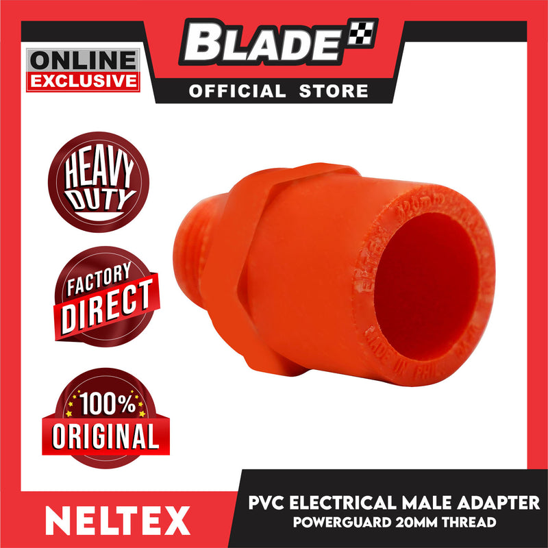 Neltex Powerguard PVC Electrical Fitting Pipe Male Adapter 20mm