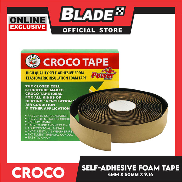 Croco Self-Adhesive Foam Tape 4mm x 50mm x 9.14meters