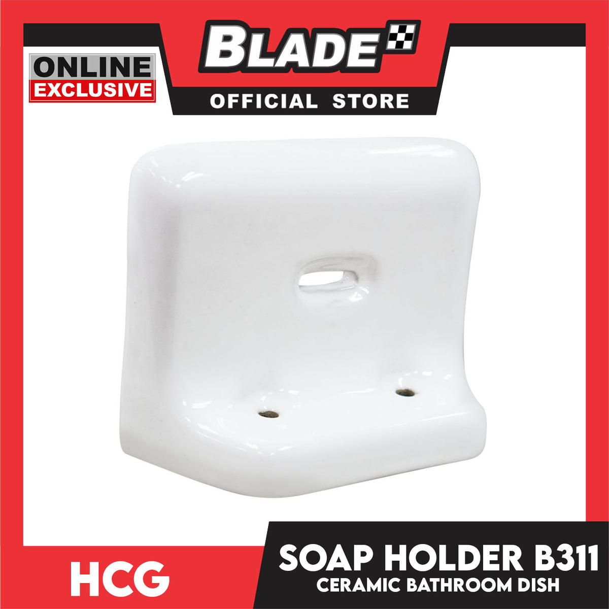 HCG Soap Holder B311 Ceramic Bathroom Dish